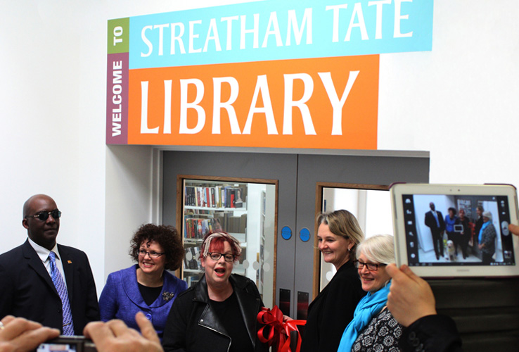 lambeth libraries streatham tate library opening jo brand