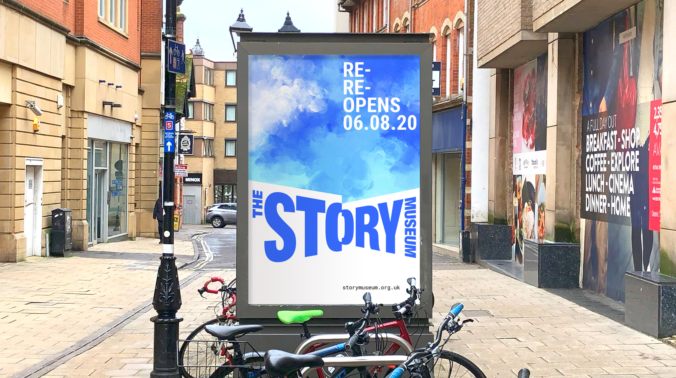 story museum oxford re-opening street poster