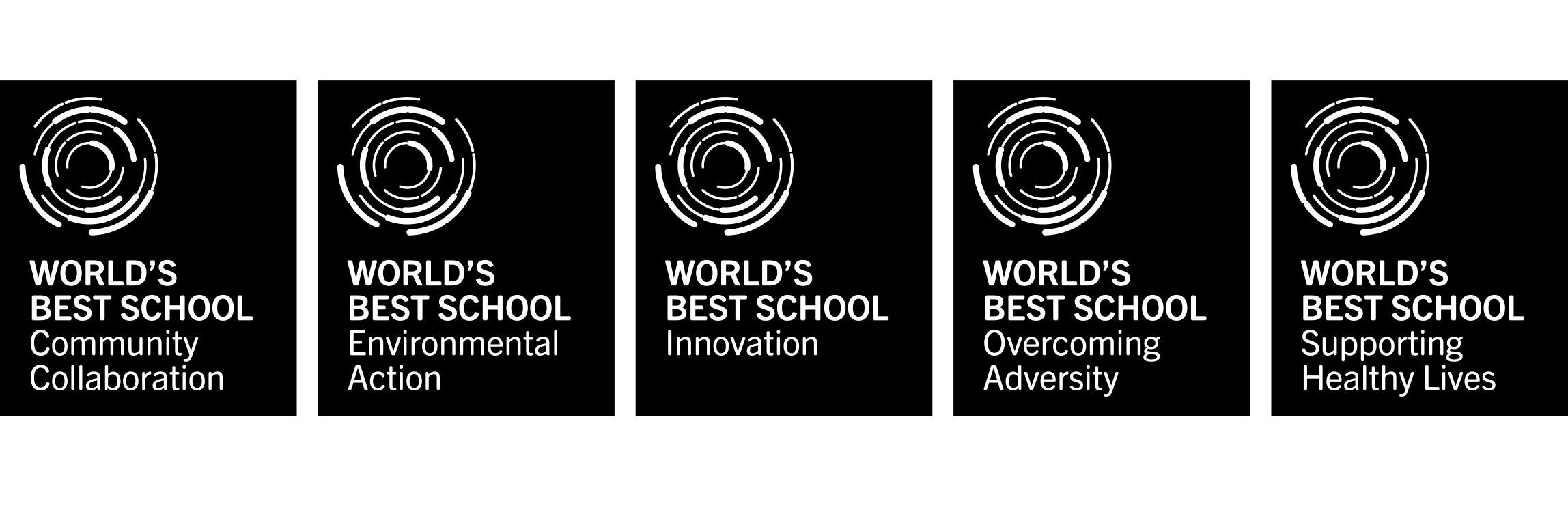World's Best School Prizes five ripple logos