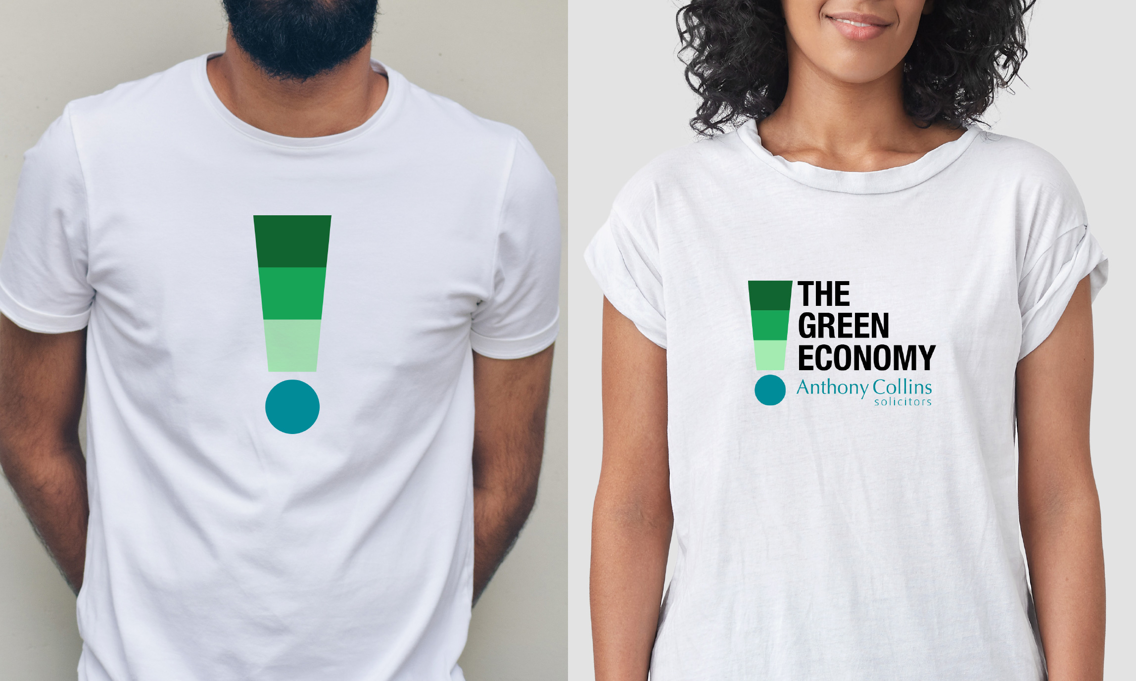 Anthony Collins Solicitors The Green Economy COP26 logo t-shirts