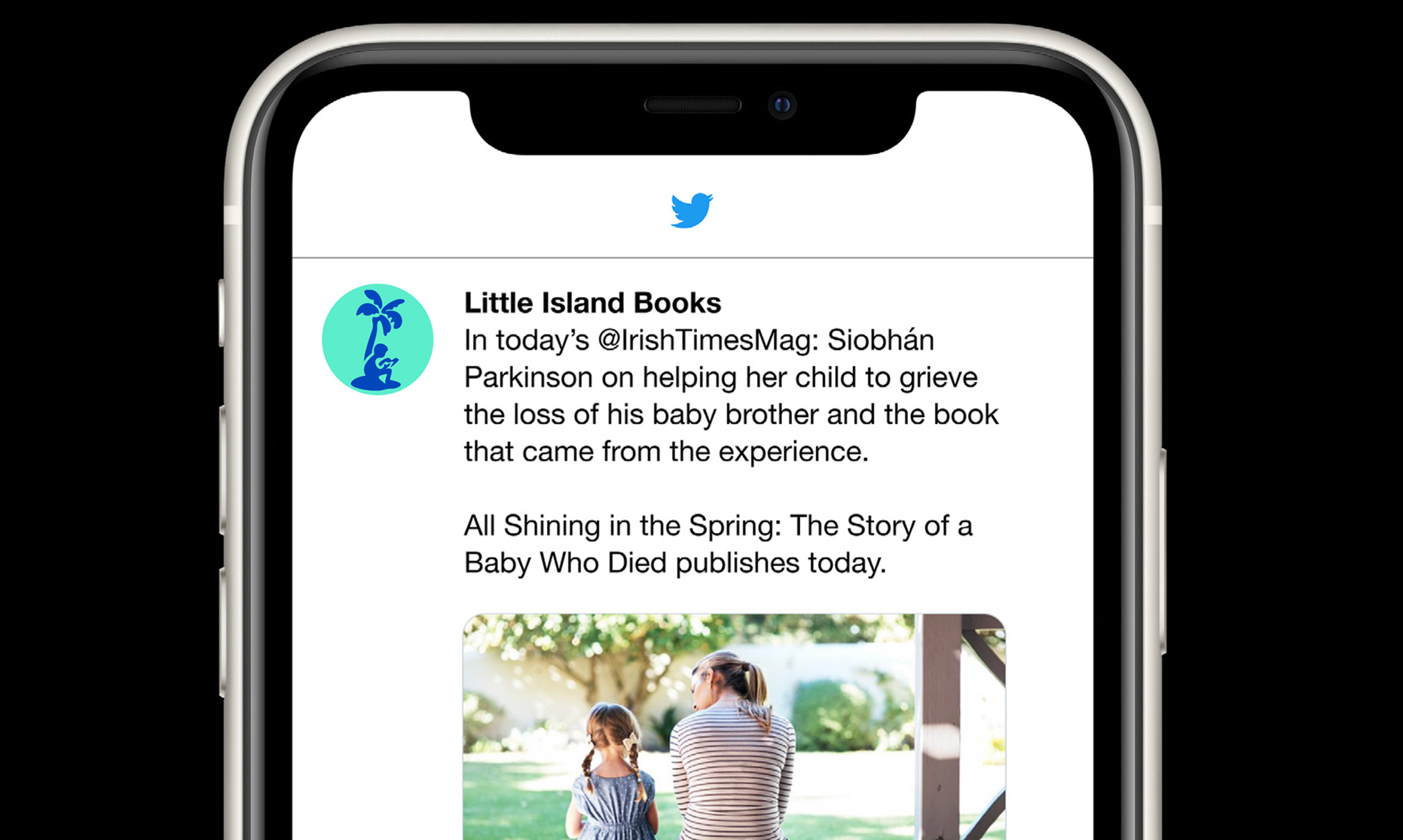 Little Island publishing logo symbol social media twitter