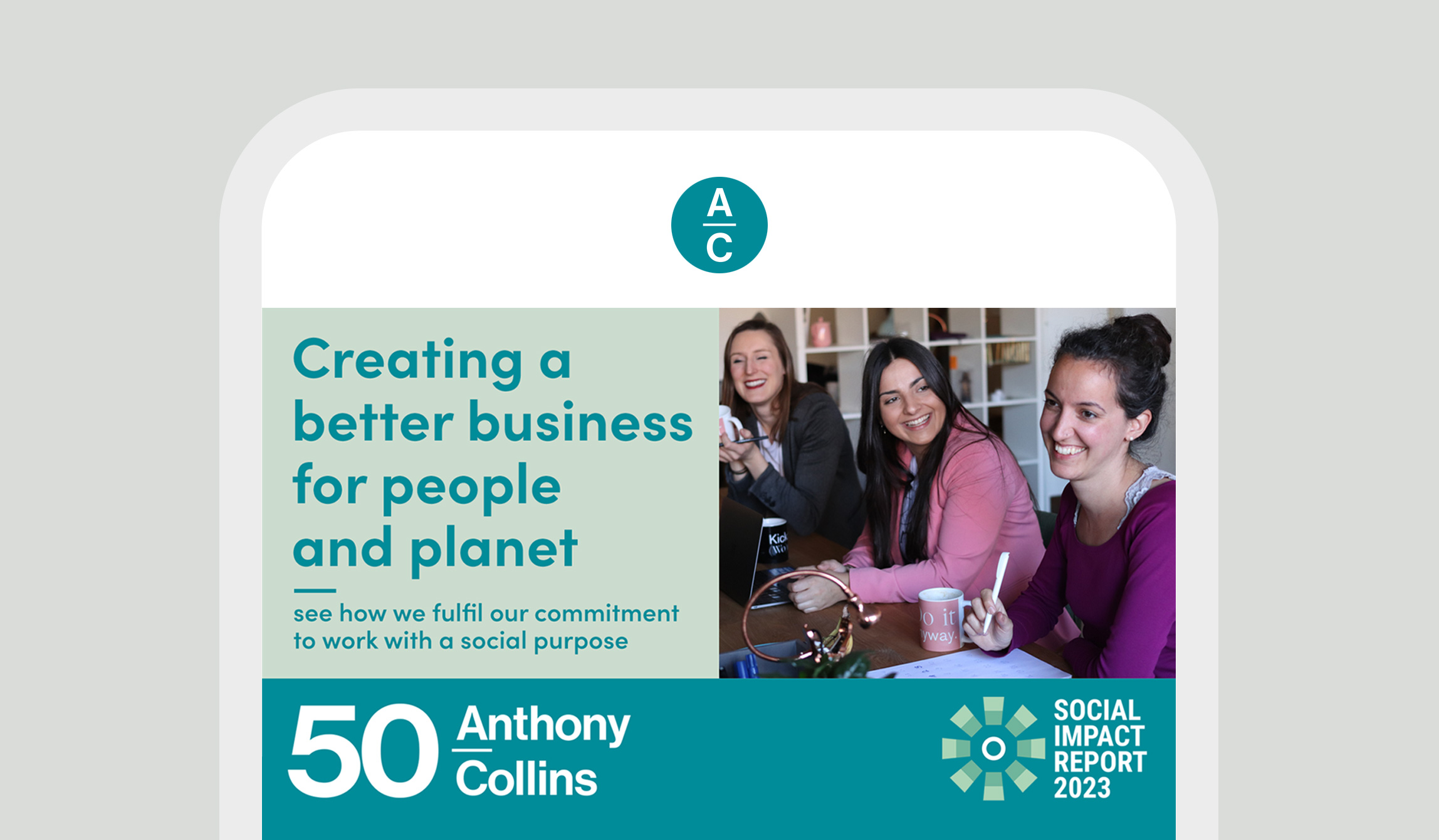 Anthony Collins Solicitors social impact report twitter marketing case study