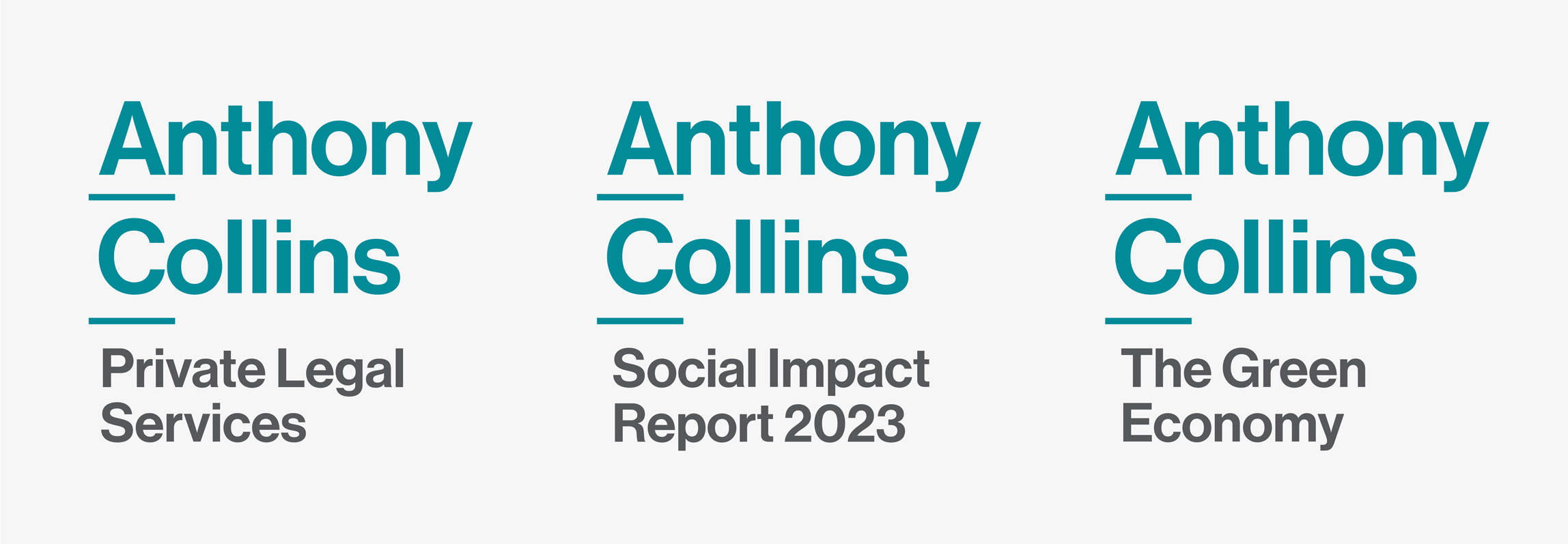 Anthony Collins Solicitors new logo brand architecture